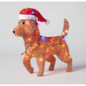 Target Wondershop 23” Lit Tinsel Golden Retriever Christmas In/Outdoor Sculpture